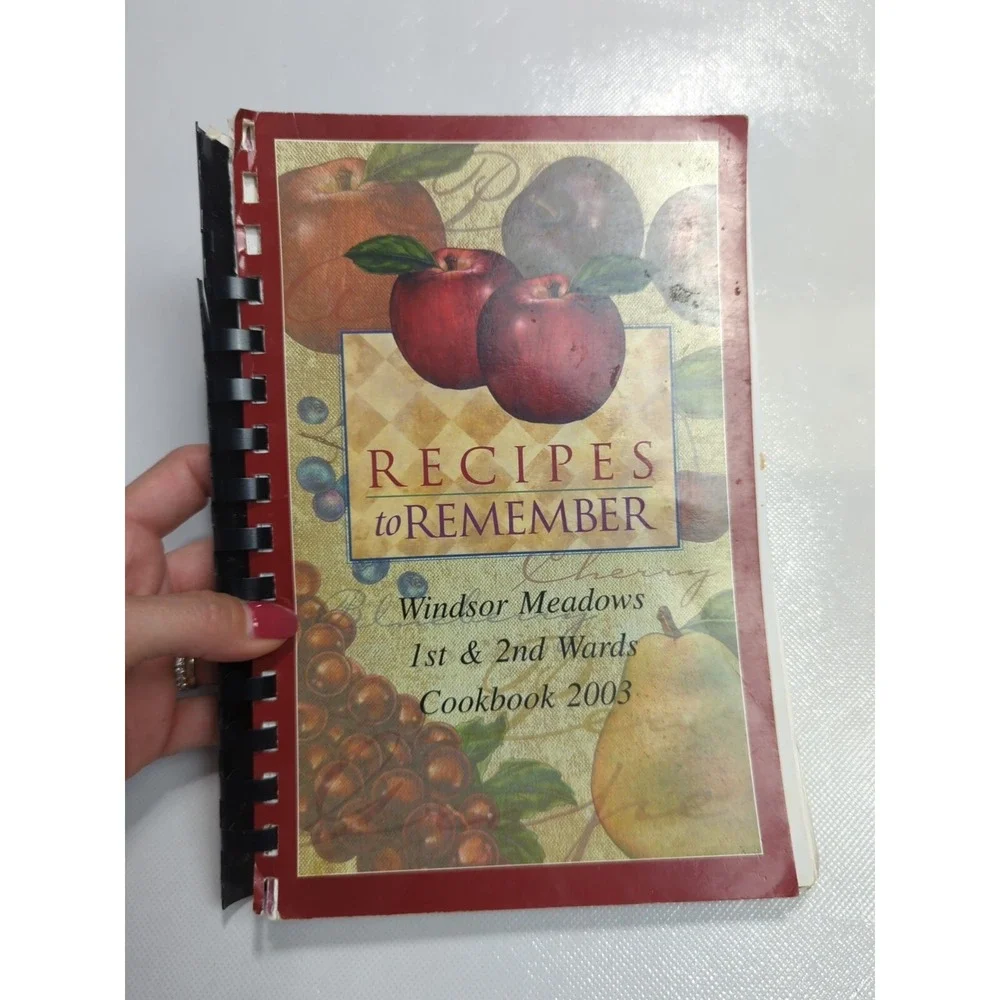 Windsor Meadows‎ Relief Society 1st 2nd Wards Cookbook LDS Mormon Spiral 2003